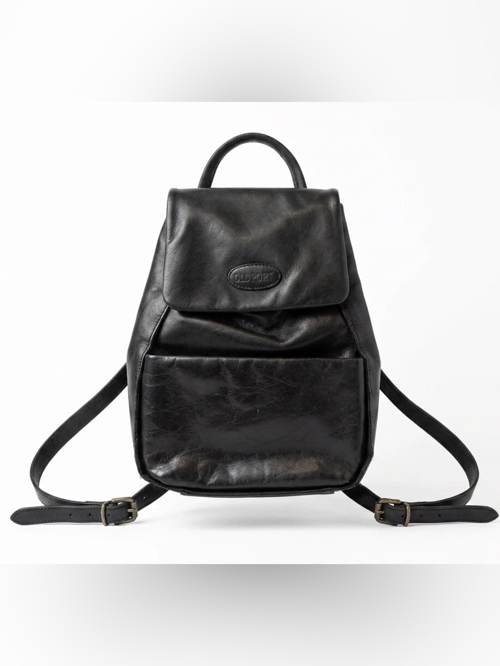 Leather backpack